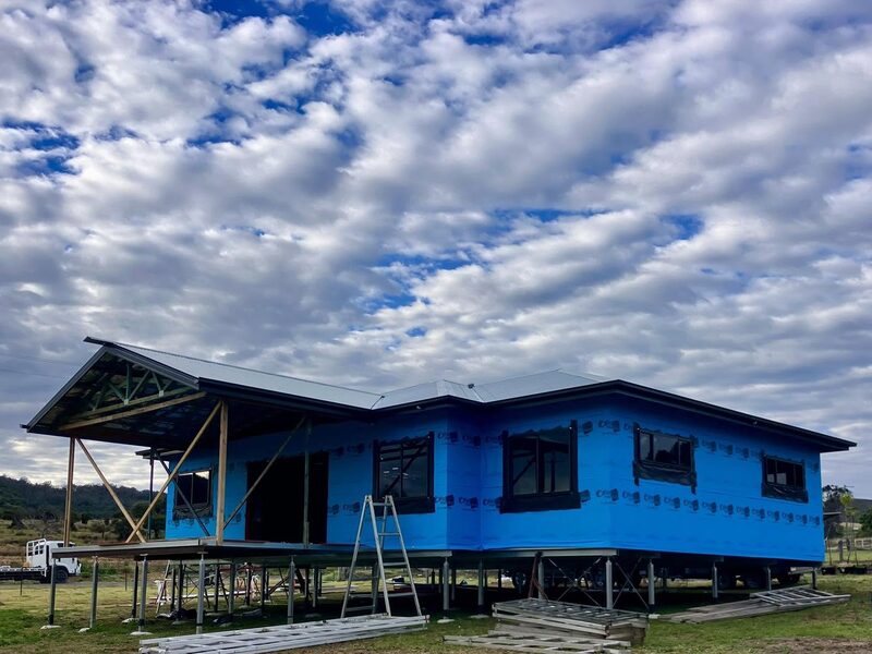 New home build in progress on the Southern Downs